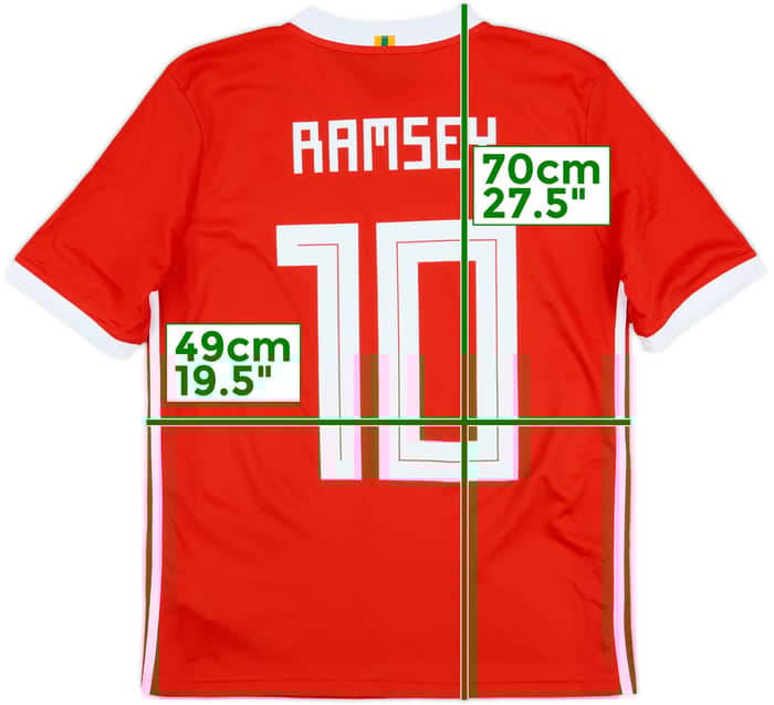 2018-19 Wales Home Shirt Ramsey #10 - 10/10 - (XL.Boys)