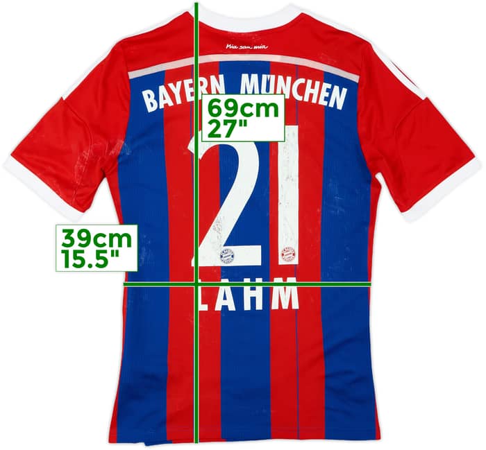 2014-15 Bayern Munich Home Shirt Lahm #21 - 4/10 - (XL.Boys)