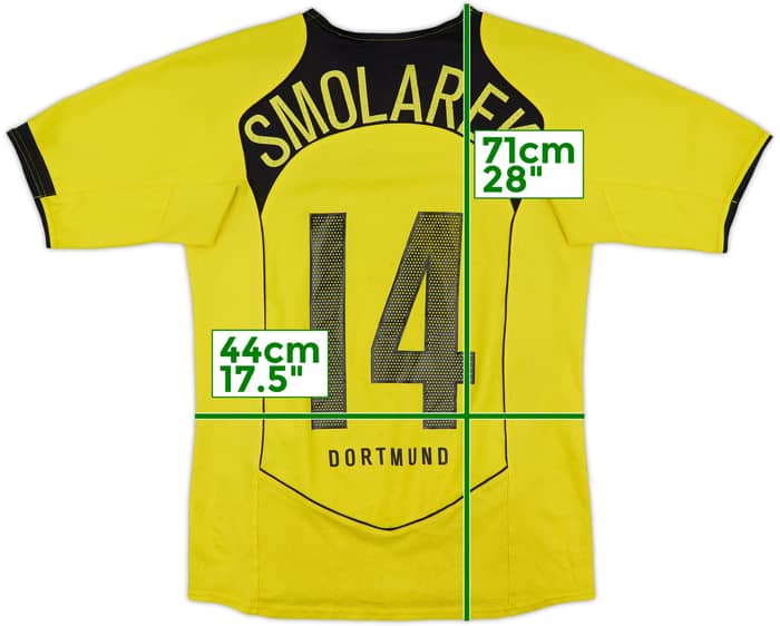 2004-05 Borussia Dortmund Home Shirt Smolarek #14 - 6/10 - (XL.Boys)