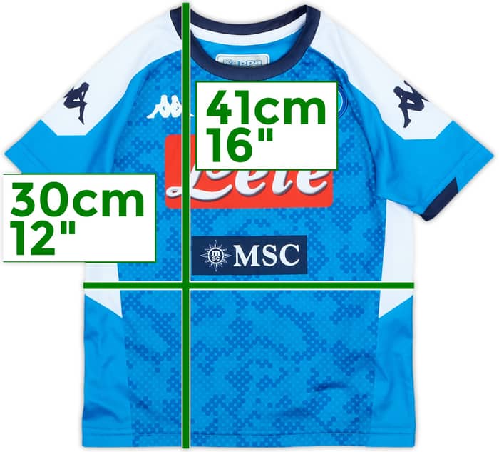2019-20 Napoli Home Shirt - 10/10 - (2-3 Years)