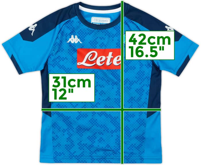 2019-20 Napoli Home Shirt - 9/10 - (5-6 Years)