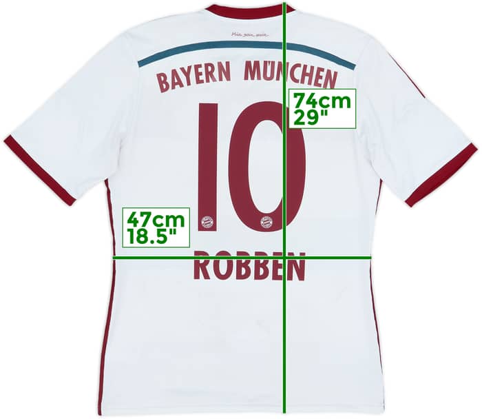 2014-15 Bayern Munich Away Shirt Robben #10 - 6/10 - (M)