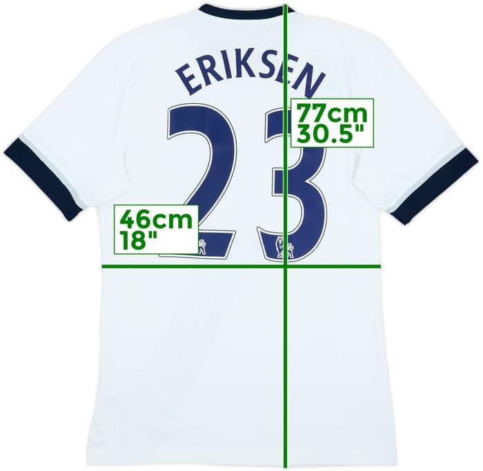 2015-16 Tottenham Home Shirt Eriksen #23 - 6/10 - (M)