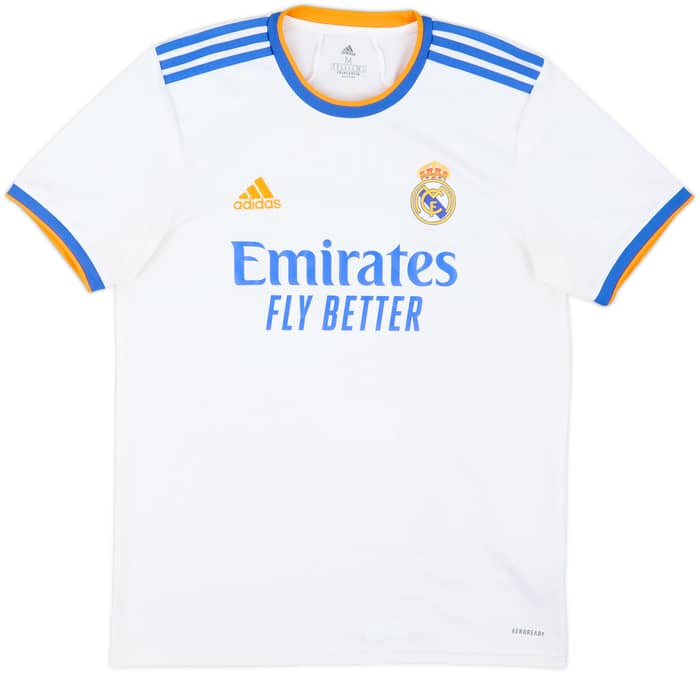 2021-22 Real Madrid Home Shirt Benzema #9 - 7/10 - (M)
