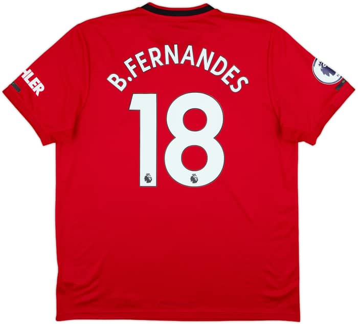 2019-20 Manchester United Home Shirt B.Fernandes #18 - 8/10 - (XL)