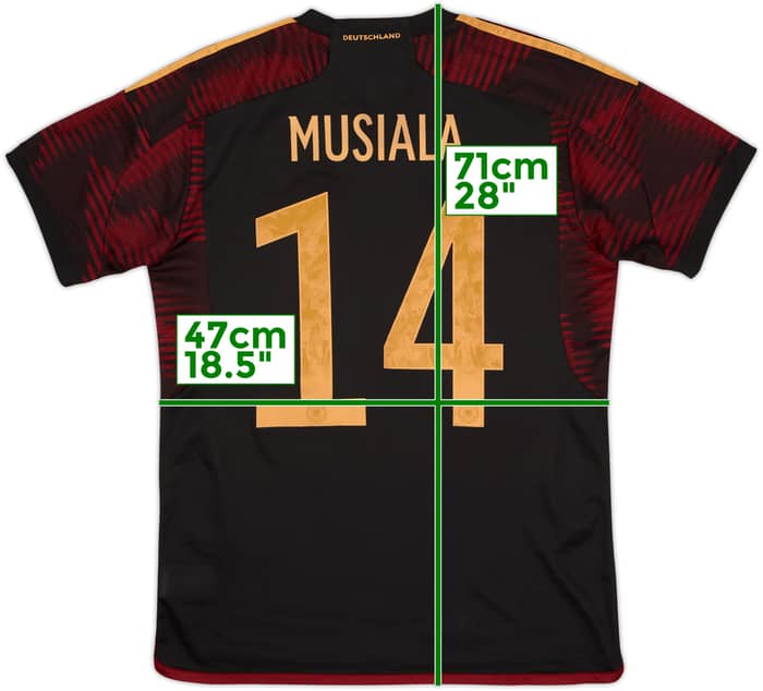 2022-23 Germany Away Shirt Musiala #14 (M)