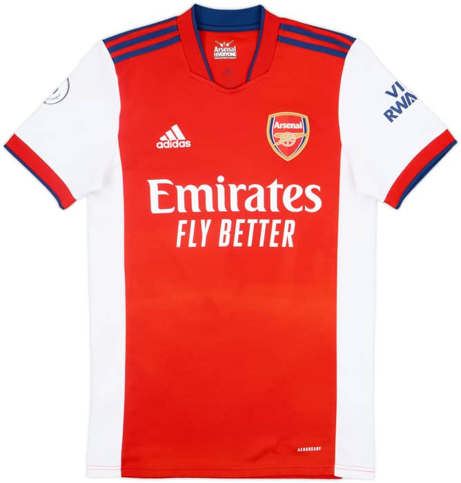 2021-22 Arsenal Home Shirt White #4 - 6/10 - (S)