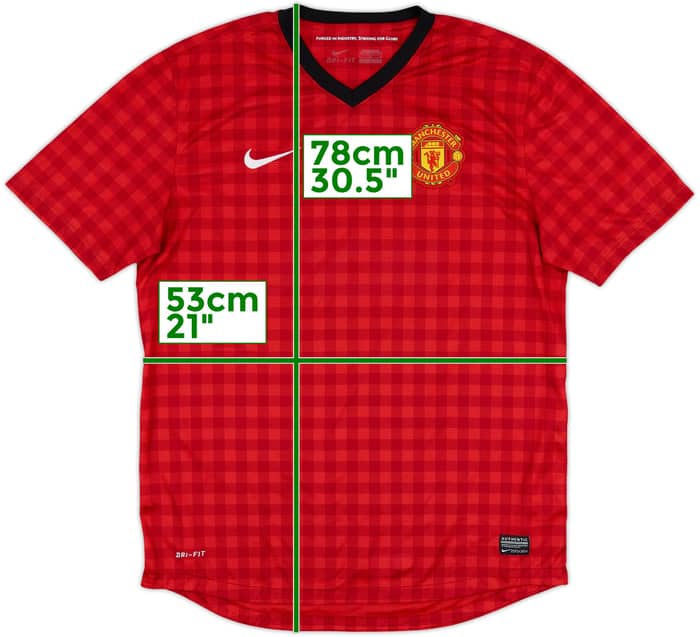 2012-13 Manchester United Home Shirt - 4/10 - (L)