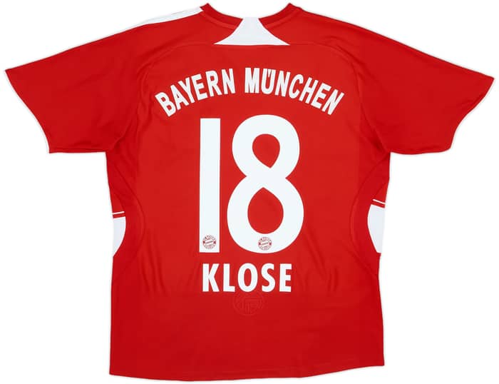 2007-08 Bayern Munich Home Shirt Klose #18 - 7/10 - (L.Boys)