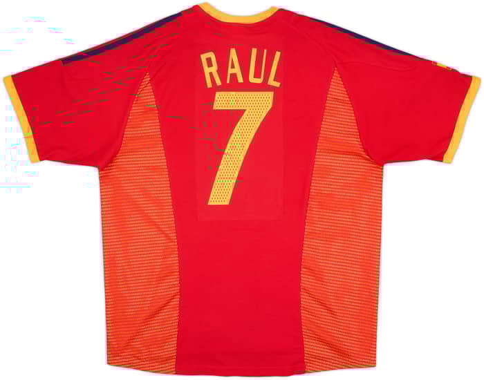 2002-04 Spain Home Shirt Raul #7 - 8/10 - (XL)