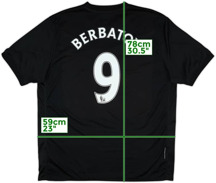 2009-10 Manchester United Away Shirt Berbatov #9 - 9/10 - (XL)