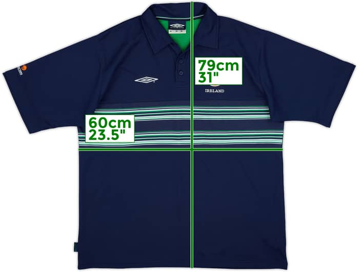 2002-03 Ireland Umbro Polo Shirt - 9/10 - (XL)