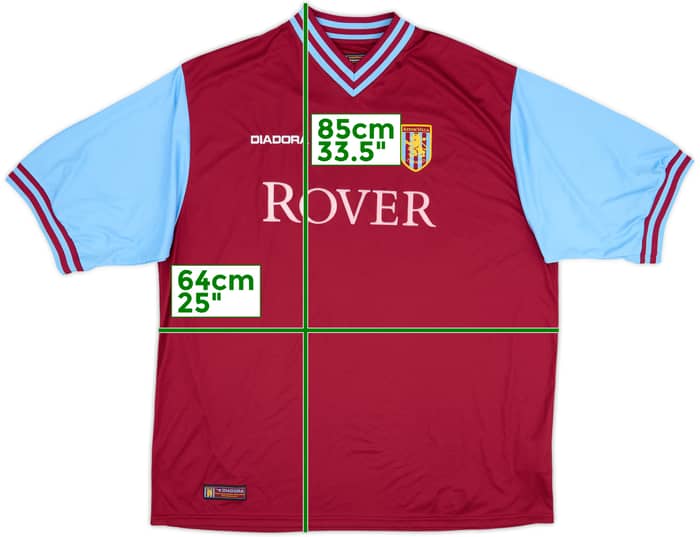 2002-03 Aston Villa Home Shirt - 8/10 - (XXL)