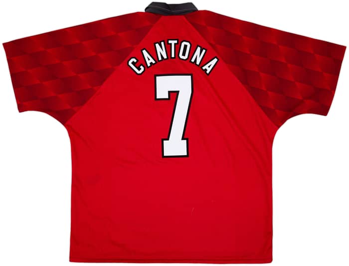 1996-98 Manchester United Home Shirt Cantona #7 - 7/10 - (XXL)