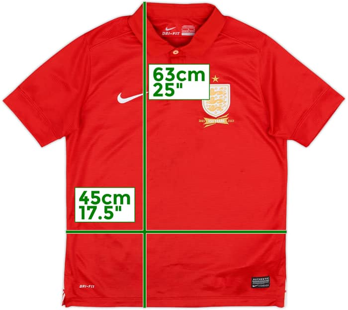 2013 England Away 150th Anniversary Shirt - 8/10 - (L.Boys)