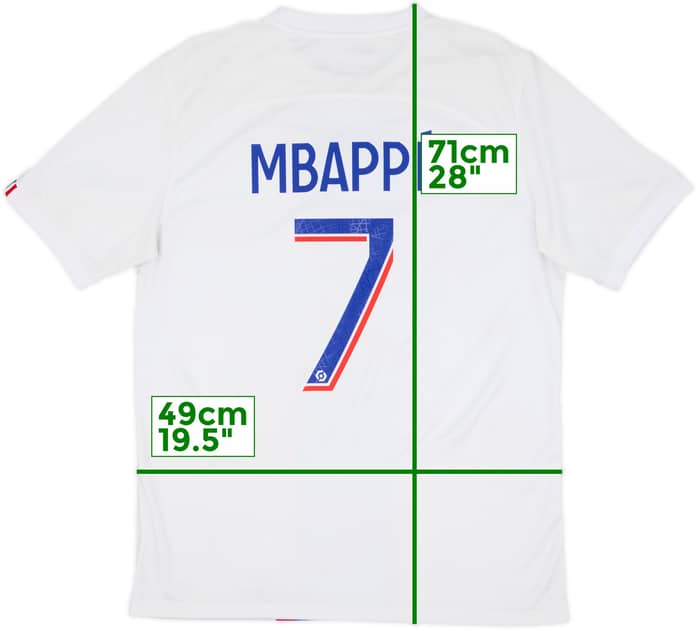 2022-23 Paris Saint-Germain Third Shirt Mbappe #7 - 7/10 - (M)