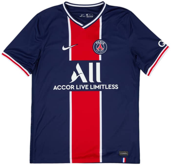 2020-21 Paris Saint-Germain Home Shirt Mbappe #7 - 8/10 - (M)
