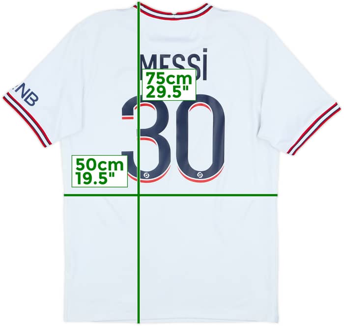 2021-22 Paris Saint-Germain Fourth Shirt Messi #30 - 7/10 - (M)