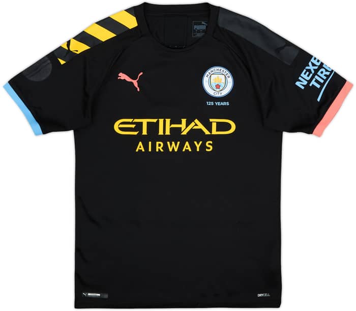 2019-20 Manchester City Away Shirt Kun Aguero #10 - 9/10 - (S)