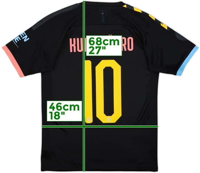 2019-20 Manchester City Away Shirt Kun Aguero #10 - 9/10 - (S)