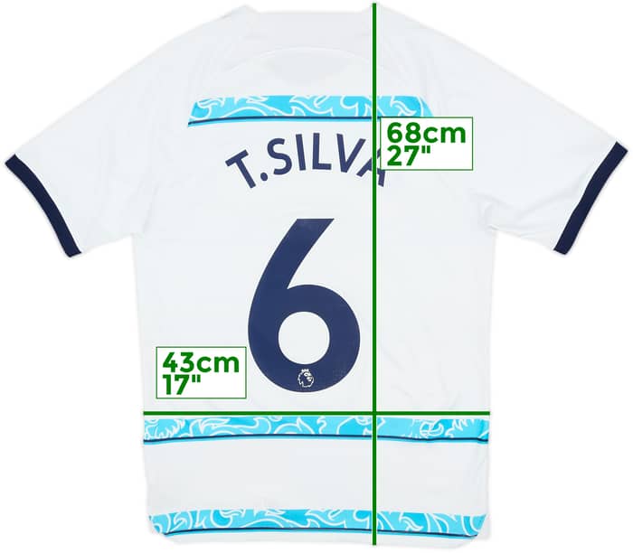 2022-23 Chelsea Away Shirt T.Silva #6 - 7/10 - (S)