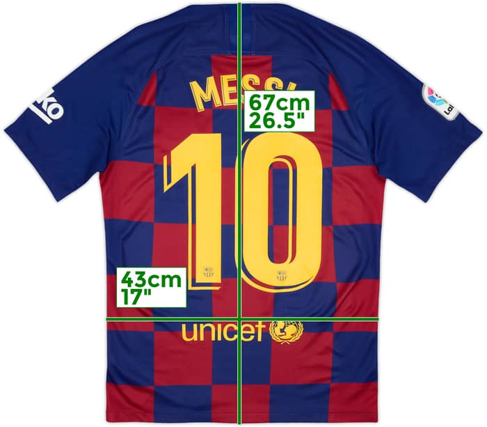 2019-20 Barcelona Home Shirt Messi #10 - 7/10 - (S)