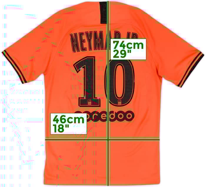 2019-20 Paris Saint-Germain Away Shirt Neymar Jr #10 - 9/10 - (S)