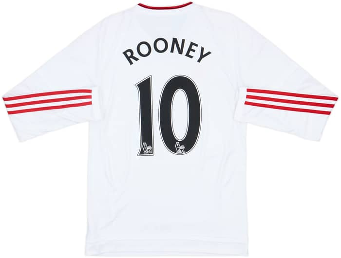 2015-16 Manchester United Away L/S Shirt Rooney #10 - 6/10 - (S)