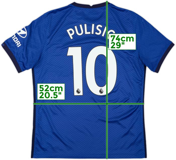 2020-21 Chelsea Home Shirt Pulisic #10 - 9/10 - (L)