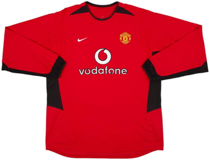 2002-04 Manchester United Home L/S Shirt v. Nistelrooy #10 - 9/10 - (XL)