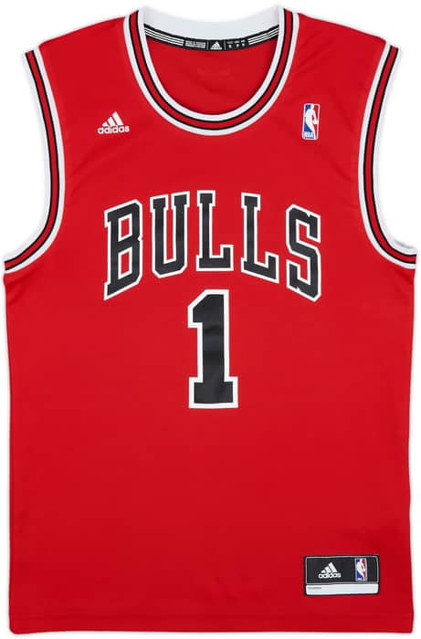 2010-14 Chicago Bulls Rose #1 adidas Away Jersey - 9/10 - (S)