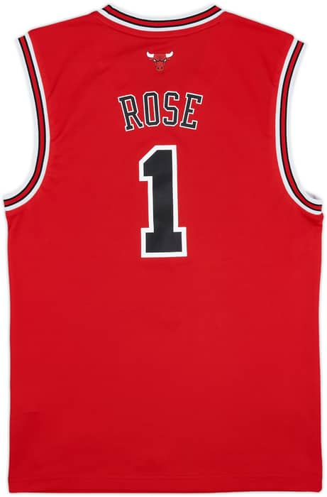 2010-14 Chicago Bulls Rose #1 adidas Away Jersey - 9/10 - (S)