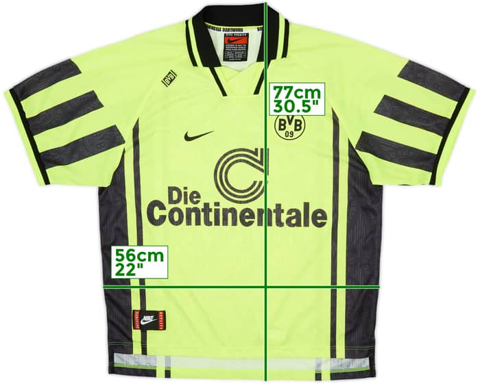 1996-97 Borussia Dortmund Home Shirt - 10/10 - (XL)