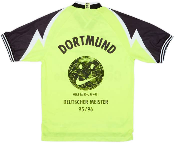 1995-96 Borussia Dortmund 'Deutscher Meister' Home Shirt - 8/10 - (S)
