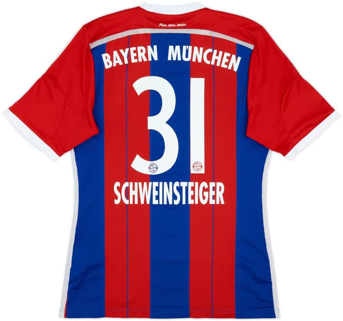 2014-15 Bayern Munich Home Shirt Schweinsteiger #31 - 8/10 - (M)