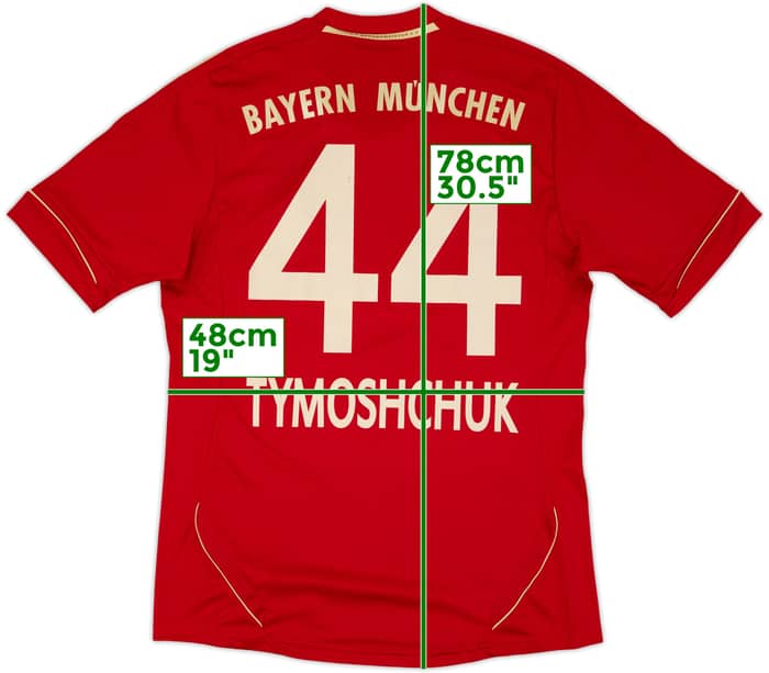 2011-13 Bayern Munich Home Shirt Tymoshchuk #44 - 8/10 - (M)