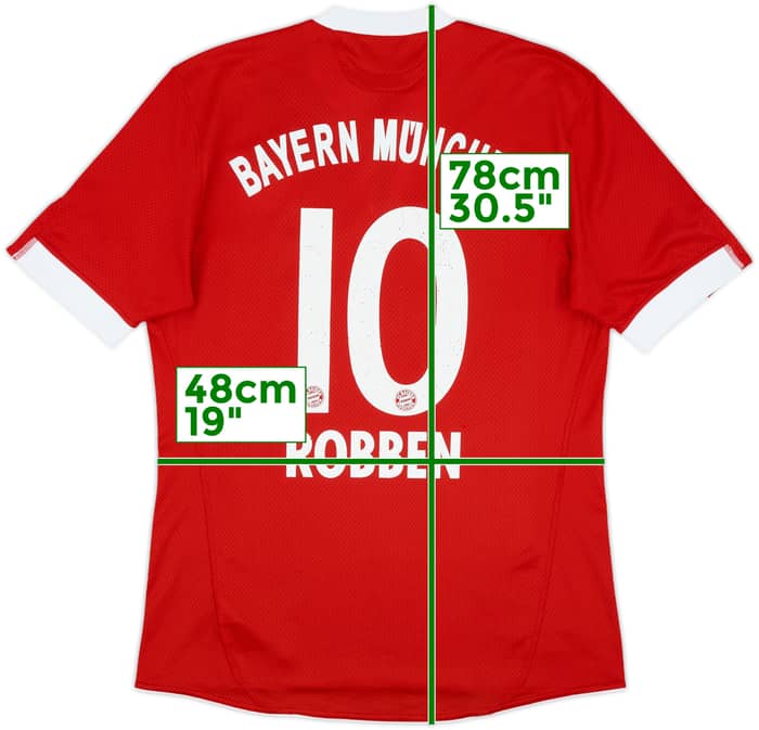 2009-10 Bayern Munich Home Shirt Robben #10 - 6/10 - (M)