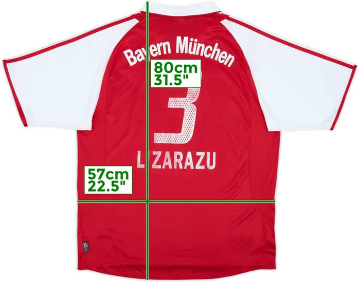 2003-04 Bayern Munich Home Shirt Lizarazu #3 - 5/10 - (L)