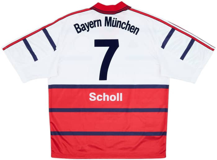 1998-00 Bayern Munich Away Shirt Scholl #7 - 9/10 - (L)