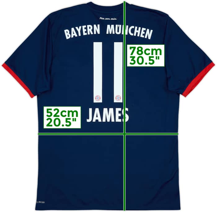 2017-18 Bayern Munich Away Shirt James #11 - 8/10 - (L)