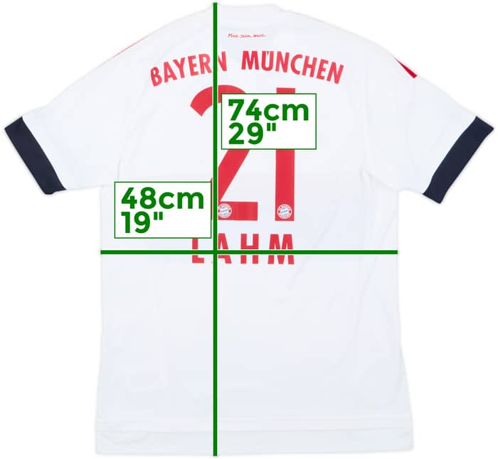 2015-16 Bayern Munich Away Shirt Lahm #21 - 8/10 - (M)