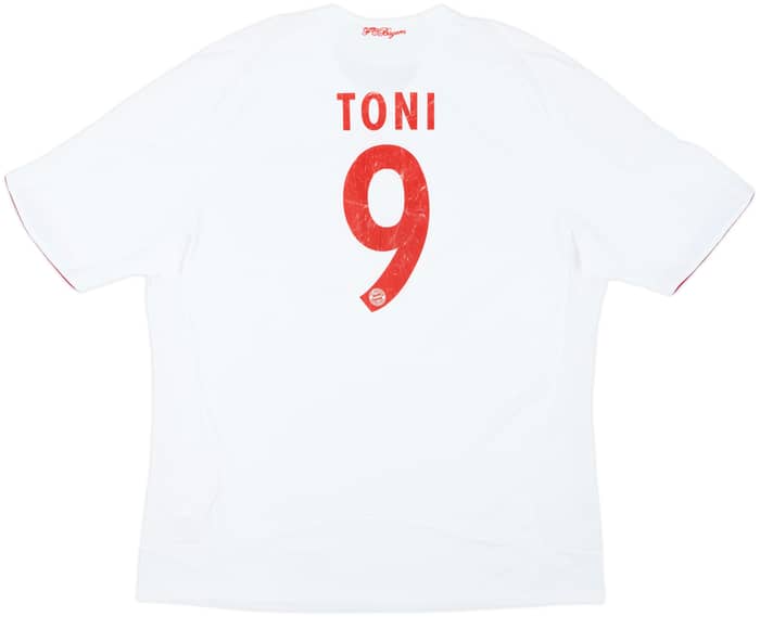 Camiseta de la tercera equipación del Bayern Munich 2008-09 Toni #9 - 6/10 - (XXL)