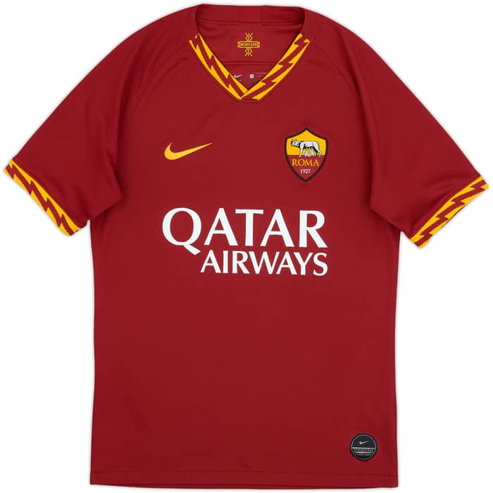 2019-20 Roma Home Shirt De Rossi #16 - 8/10 - (S)
