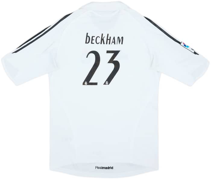 2005-06 Real Madrid Home Shirt Beckham #23 - 8/10 - (S)