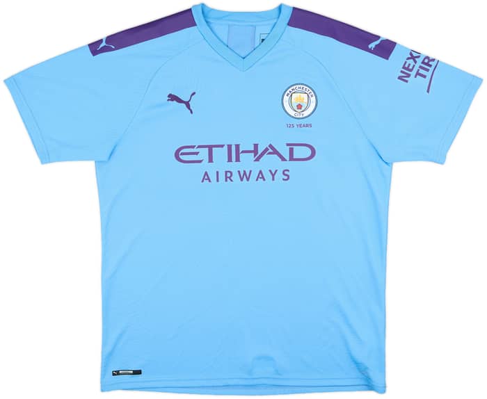2019-20 Manchester City Home Shirt Kun Aguero #10 - 9/10 - (XL)