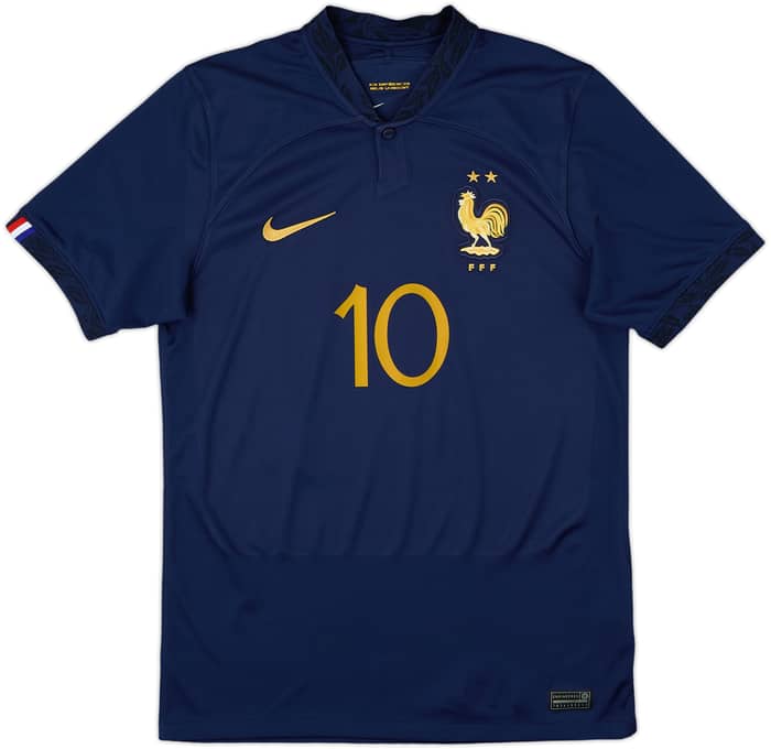 2022-23 France Home Shirt Mbappe #10 - 8/10 - (S)