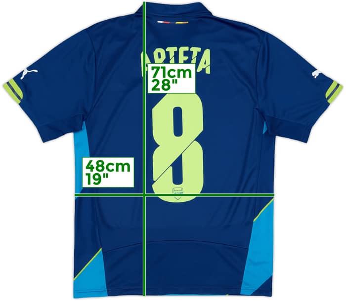 2014-15 Arsenal Third Shirt Arteta #8 - 8/10 - (S)