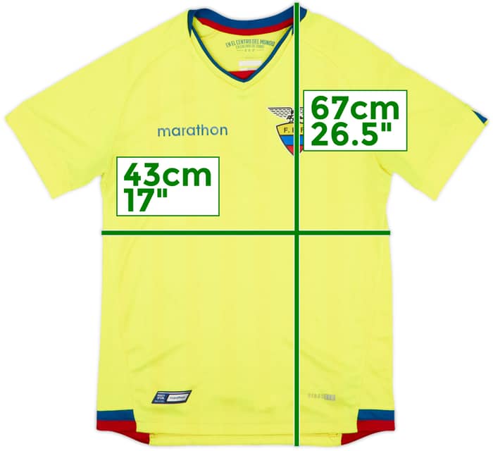 2017-18 Ecuador Home Shirt - 7/10 - (S)