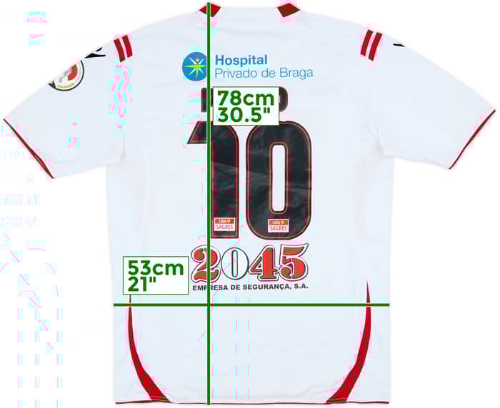 2009-10 Braga Away Shirt Paulo #10 - 6/10 - (XL)