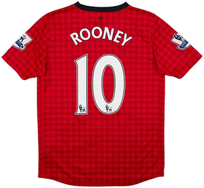 2012-13 Manchester United Home Shirt Rooney #10 - 3/10 - (XL.Boys)